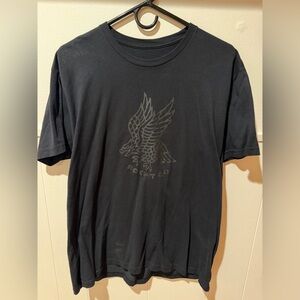 Rokfit Men's Black on Black Graphic Eagle Short-Sleeve Tee